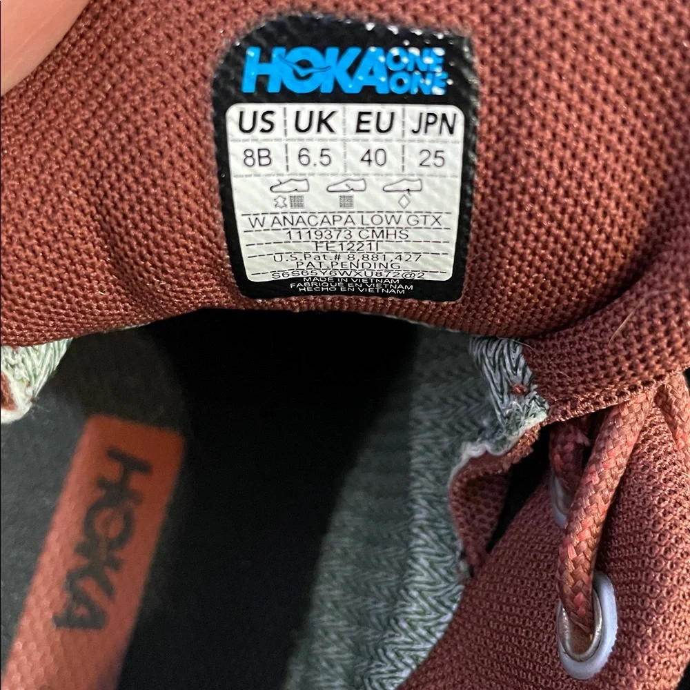 Hoka One One Gore-Tex Brown Trail Running Shoes size - 8B - Picture 7 of 8